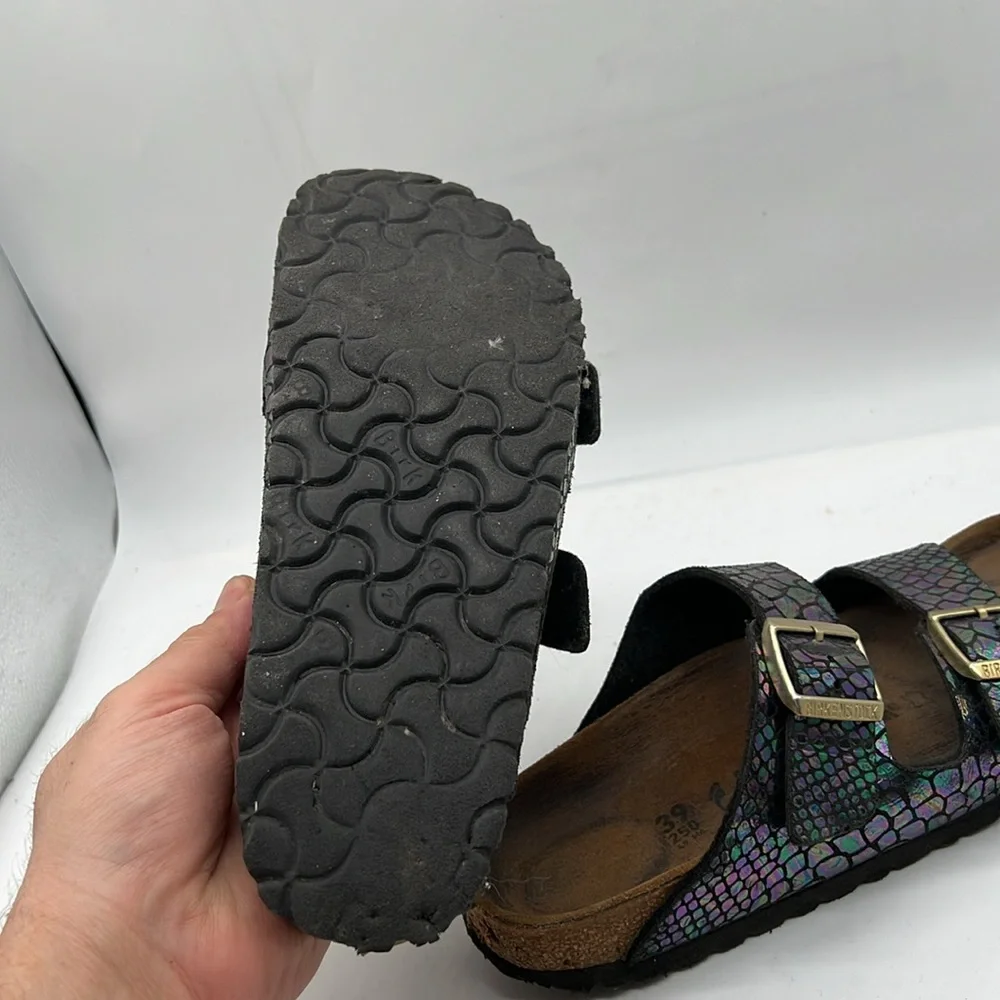 Birkenstock Germany Brown Leather Sandals EU 39 USA 8 - Picture 8 of 10